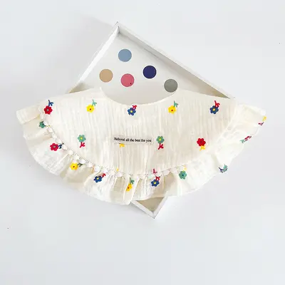 Baby Cotton Gauze Bib, Waterproof, 360 Adjustable - 9