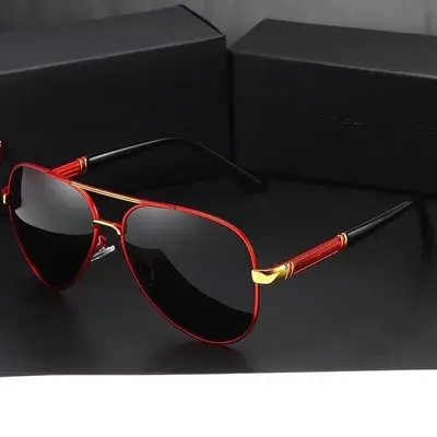 Metal Frame Polarized Photochromic Driving Sunglasses for Men - 5