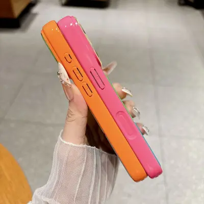 iPhone 17 Pro Max three-color dopamine acrylic case