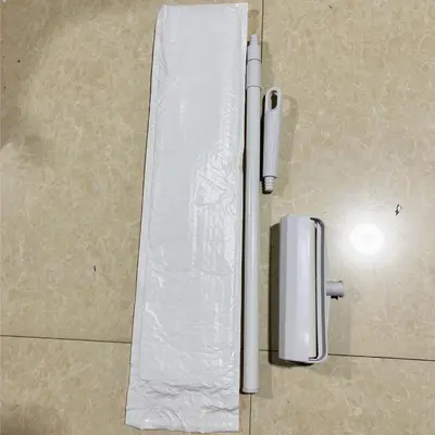 粘毛器滚筒长杆伸缩粘毛刷衣物滚刷粘毛器可撕纸拖把除尘滚筒 - 9
