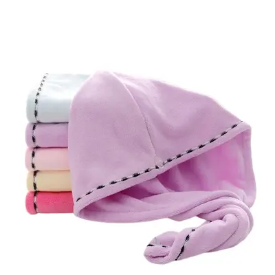 Mikrofiber Sevimli Duş Başlığı Kuru Saç Bonesi Kadın Kalınlaşmış Süper Emici Çabuk Kuruyan Kafa Kuru Saç Havlusu Üreticisi Toptan
