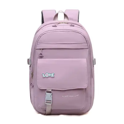 Color-Block School Backpack, Multi-Layer, Large Capacity - 9
