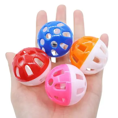 Self-Play Moving Cat Toy Ball with Bell, Hollow Design for Kittens - 10