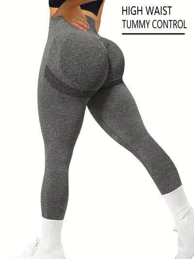 High-waist elastic yoga leggings, butt lift