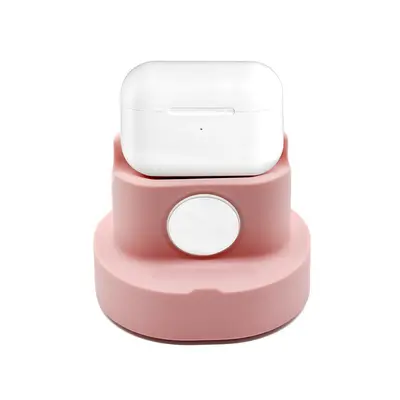 Apple kabelloses Ladepad, Smartwatch, Bluetooth kabelloses Headset, dreifache All-in-One-Schreibtisch-Silikon-Halterung für kabellose Ladefunktion