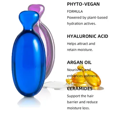 Hair Care Capsules with Peptide and Nut Oil, Single-Use Hair Serum - 4
