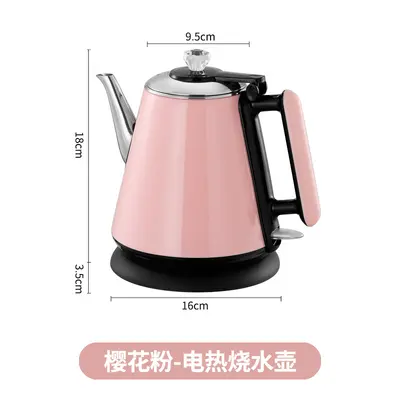 Double-Layer Electric Kettle with Long Spout, Stainless Steel - 9