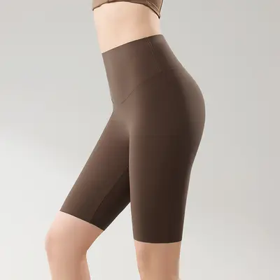 Women's Seamless Five-Point Yoga Cycling Shorts Butt-Lifting Summer Leggings - 10