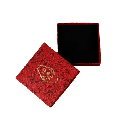 Direct Factory Yellow Fabric Jewelry Bracelet Box Simple Accessories Box Bracelet Box Jewelry Box Wholesale