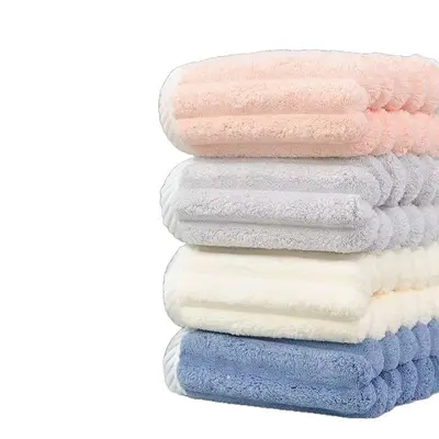 Kadınlar için ayrı ayrı paketlenmiş banyo havlusu, emici, çabuk kuruyan, tüy bırakmayan, ekstra büyük, kalınlaştırılmış mercan polar saç kurutma bonesi, ev kullanımı için üç parçalı set.