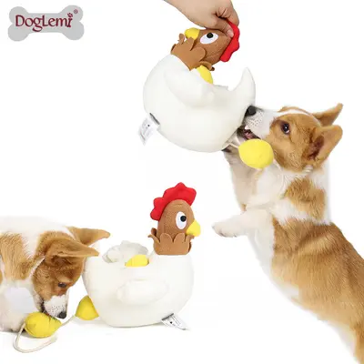 Plüsch-Huhn Hundespielzeug, Schnüffel-Intelligenztraining, quietschend