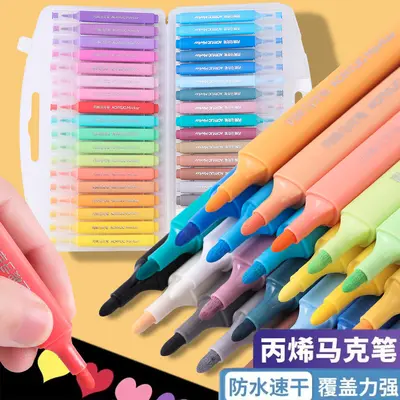 Acrylic marker set, 48 colors, kids painting