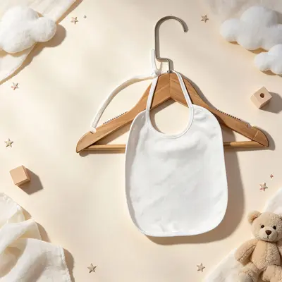 Waterproof baby bib with ties, DIY painting designs