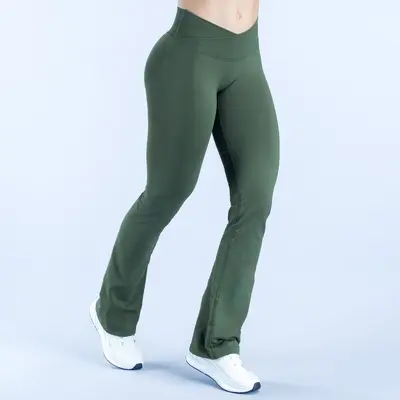 Women's Yoga Pants Micro Flare, High Waist, for Running and Fitness - 10