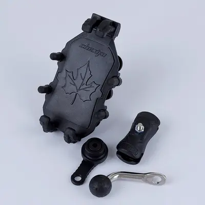 E-Bike Phone Mount with Shock Absorption and Octopus Motorcycle Holder - 5
