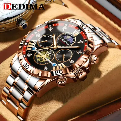 Men's Quartz Wristwatch, Waterproof, Luminous