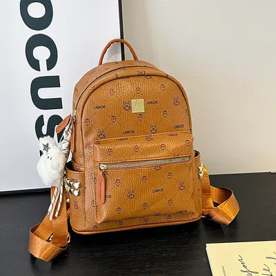 Korean-Style Campus Backpack, Large Capacity, Soft Leather Texture - 10