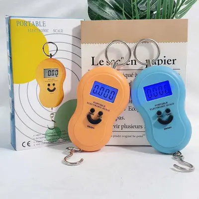Hassas El Ölçeği Mutfak Tartı Havyuzu El Elektronik Ölçeği Ev Yay Mini Taşınabilir El Tutma Kompakt Kancalı