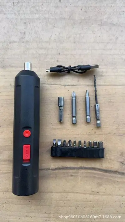 Elektrikli taşınabilir mini vida seti şarj edilebilir ev tipi çapraz vida çok fonksiyonlu matkap ucu - 8