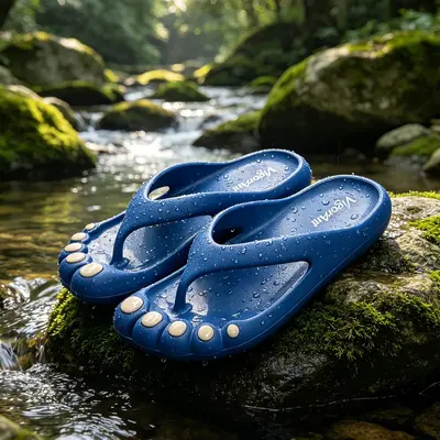 EVA Beach Slippers, Anti-Collision Toe, Quick-Dry Breathable, Five-Toe Design - 2