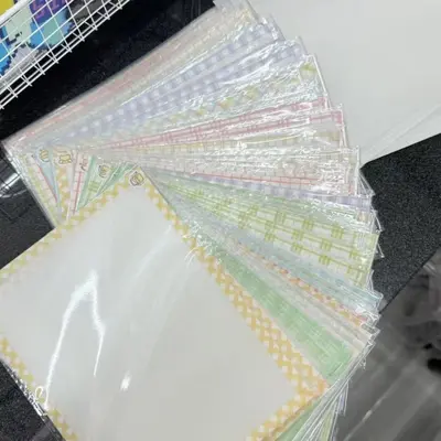[Matt Edge] Matte weiche halbdurchsichtige 36g Handgefertigte DIY-Bohnen-Stickerei-Bügelfolie hitzebeständige Bügelunterlage. - 2
