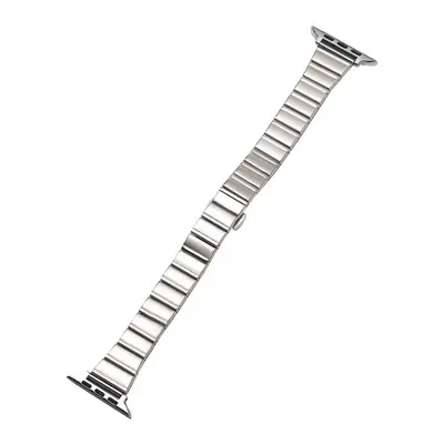 Metal Bamboo-Joint Watch Band with Butterfly Clasp for Apple Watch S10/11