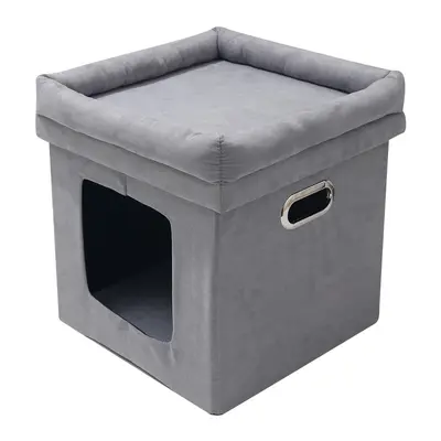 Foldable Double-Layer Felt Cat House Tent, Four-Season Use