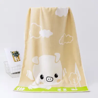Cotton bath towel set 3-piece, adult and children - 8