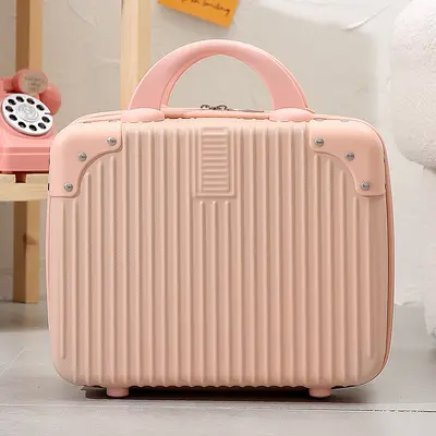 14 inç bavul kadın moda kozmetik çantası küçük hafif 16 inç bavul hatıra yaratıcı hediye kutusu - 9