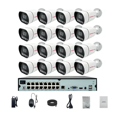 PoE Überwachungskamera-Set hochauflösend intelligente Nachtsicht Außenbereich wasserdicht komplettes Set Videoaufzeichnungs- und Überwachungsausrüstung - 10