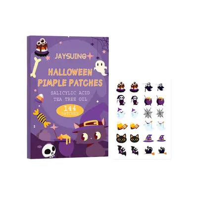JAYSUING Halloween Acne Skin Patches Gentle Facial Care Breathable Fit Thin Care Patches