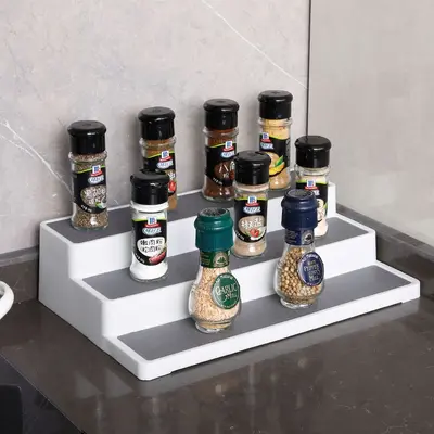 Taşınabilir mutfak tezgah organizatörü, plastik