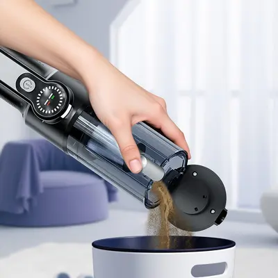 Cordless car electric vacuum cleaner handheld high-power wet and dry suction and blowing dust collector single-click dust emptying best-selling model for cross-border