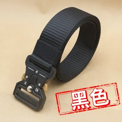 Grenzüberschreitender Großhandel Herren Tactical Gürtel Outdoor Training Sport Segeltuch Ledergürtel Legierungsschnalle Premium Arbeitshose Gürtel - 7