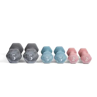 Hantelset mit Hantelständer Kombination 2 lb 3 lb 5 lb mit drei Ebenen Hantelständer Krafttraining Ausrüstung Fitness