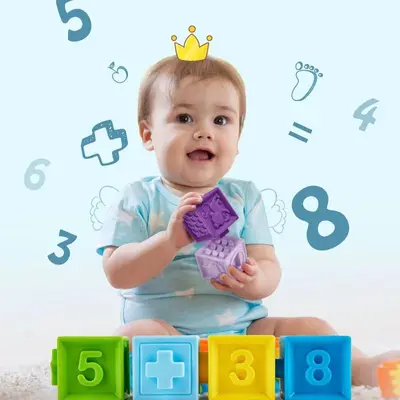 Baby & Toddler Large Building Blocks, Early Education Toy, Bagged - 3
