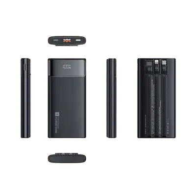 Cross-border Built-in Cable Power Bank PD22.5W Super Fast Charging Digital Display Mobile Power Source Gift Customizable Power Bank