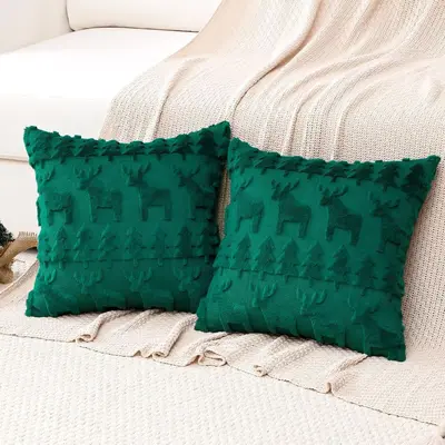Grenzüberschreitend beliebte Weihnachtsbaumkissenbezug Weihnachts-Plüsch-Festive-Heimdekoration Sofa-Kissen Kissenbezug Großhandel - 11