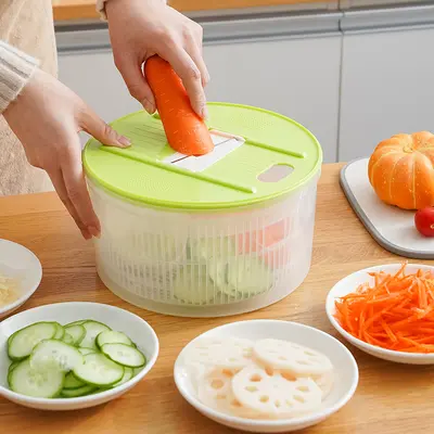 Gemüsetrockner und Salatschleuder mit manueller Wäsche