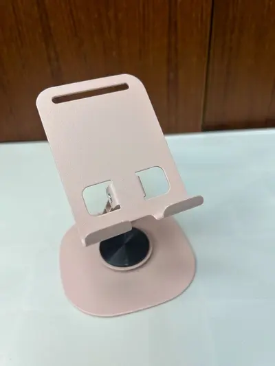 Vollmetall 360° drehbarer Desktop-Smartphone-Ständer mit mechanischem Sound, universal, tragbar, für Live-Streaming und Video-Streaming - 8