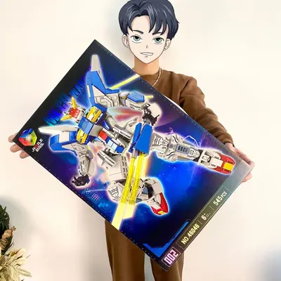 Chinese-Style Mecha Building Blocks Gift Box Set for Children - 11