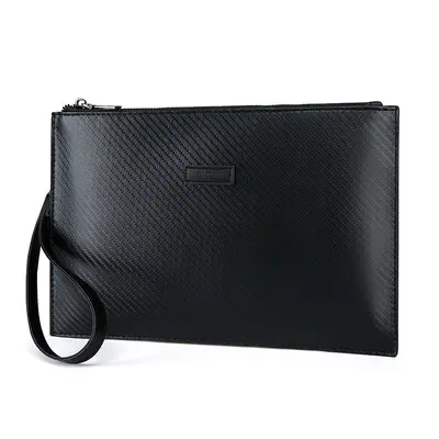 Men's Large Capacity Soft Leather Envelope Handbag, Business Style - 6