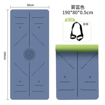 80cm Matte PU Natural Rubber Yoga Mat Non-Slip Thick Extra Wide - 10