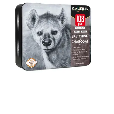 Kalour 108 parçalı taslak kurşun kalem seti - 6
