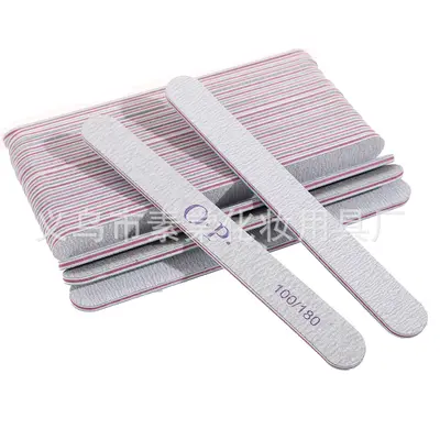 Double-Sided Nail File, Half-Moon Shaped Nail Buffer Tool - 7