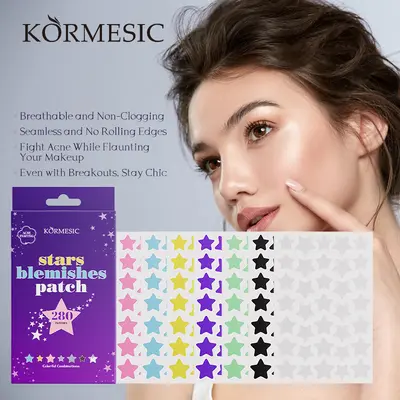 KORMESIC Star Pimple Patch пластырь от прыщей стикер для ухода за лицом уходовая косметика кросс-бордер внешняя торговля производитель оптом - 3