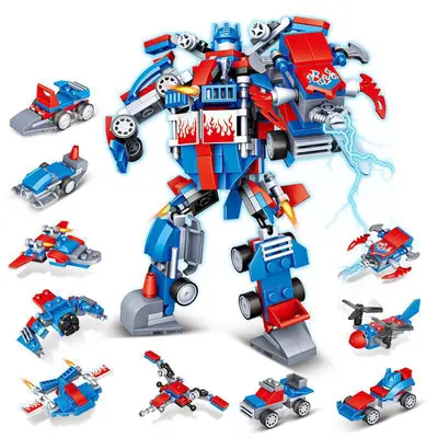 10-in-1 Small Particle Building Block Box Set, Assemblable Car Models - 11