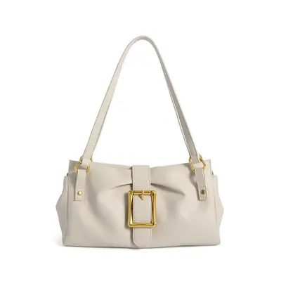 Damen Baguette-Tasche aus echtem Rindleder, Achseltasche - 7