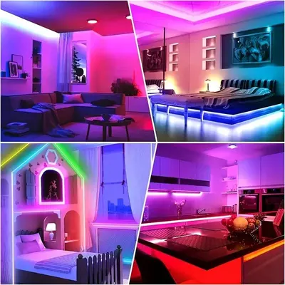 Новый комплект светодиодной ленты 24v3535RGB, фоновая подсветка, светодиодная лента на 44 клавиши, Bluetooth музыка RGB, самоклеящаяся линейная подсветка