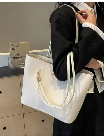 Large Capacity Single-Shoulder Tote Bag, Minimalist and Versatile - 5